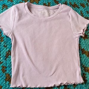 Purple crop top